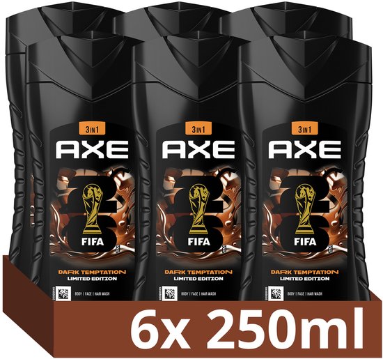 AXE AXE Dark Temptation 3-in-1 Douchegel 6 x 250 ml