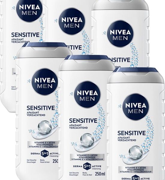 NIVEA MEN NIVEA MEN Sensitive 3-in-1 Douchegel 6 x 250 ml