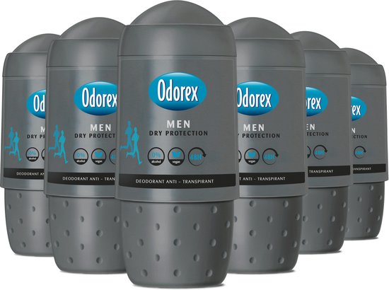 Odorex Odorex For Men Dry Protection Anti-Transpirant Roller 6 x 50 ml