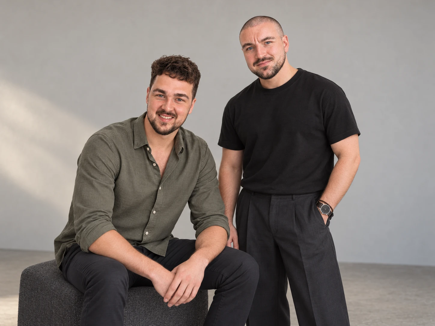 Pim (links) en Jens (rechts), de makers van Grooming Guys